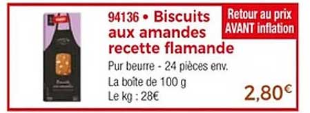Biscuits aux amandes recette flamande