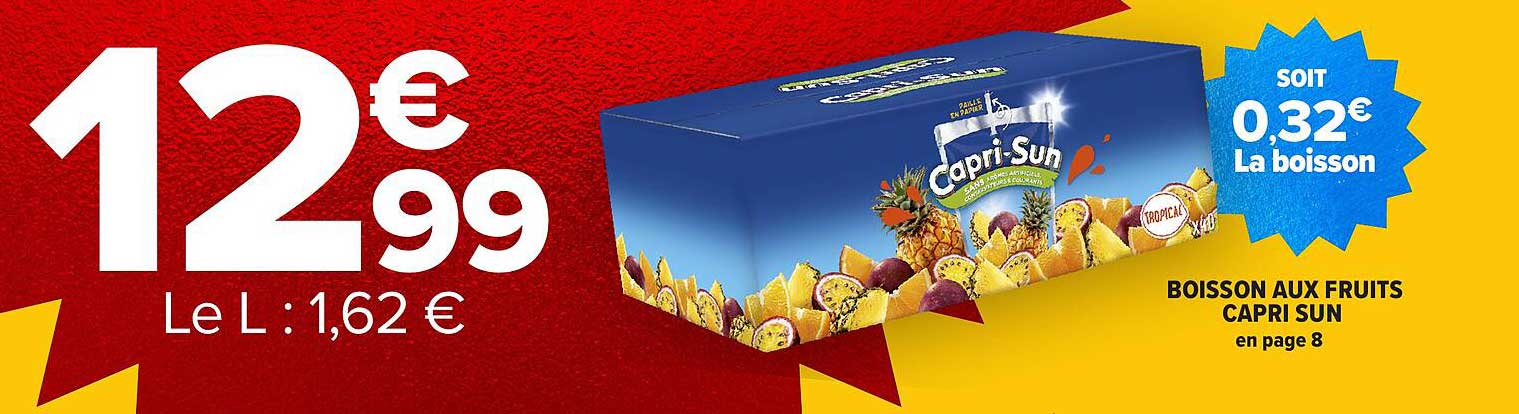BOISSON AUX FRUITS CAPRI SUN