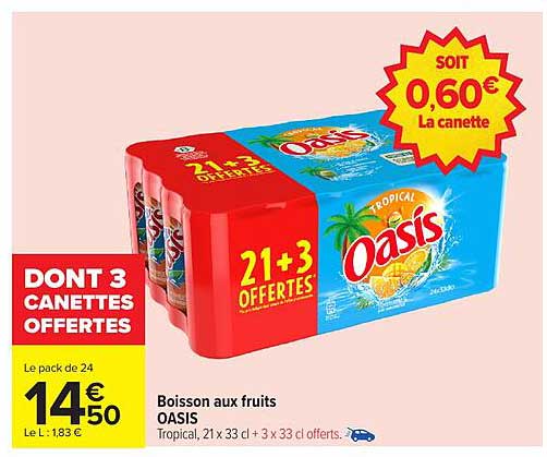 Boisson aux fruits OASIS