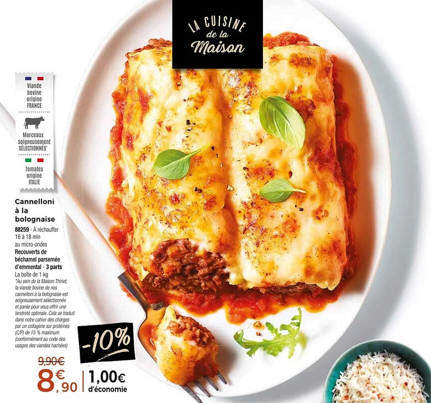 Cannelloni à la bolognaise