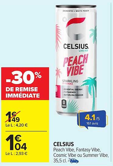 CELSIUS PEACH VIBE