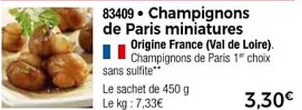 Champignons de Paris miniatures