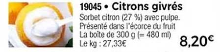 Citrons givrés