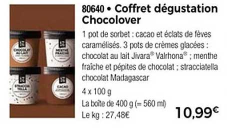 Coffret dégustation Chocolover