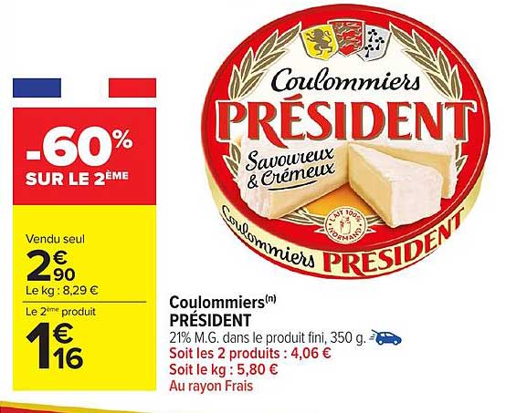 Coulommier(s) PRESIDENT - Savoureux & Crémeux