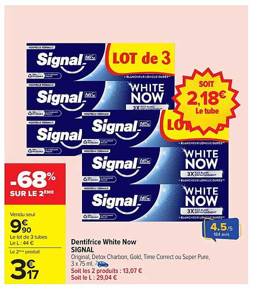 Dentifrice White Now SIGNAL