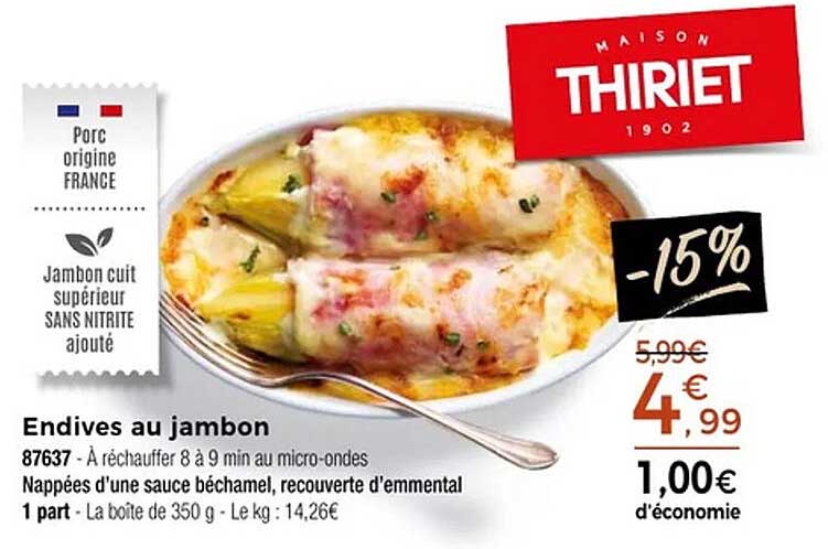 Endives au jambon