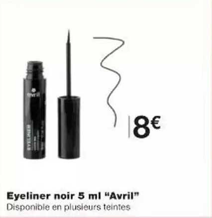 Eyeliner noir 5 ml "Avril"