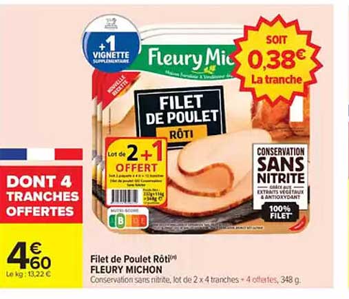 FILET DE POULET RÔTI FLEURY MICHON