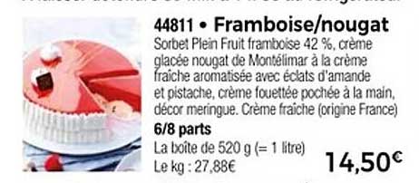 Framboise/nougat
