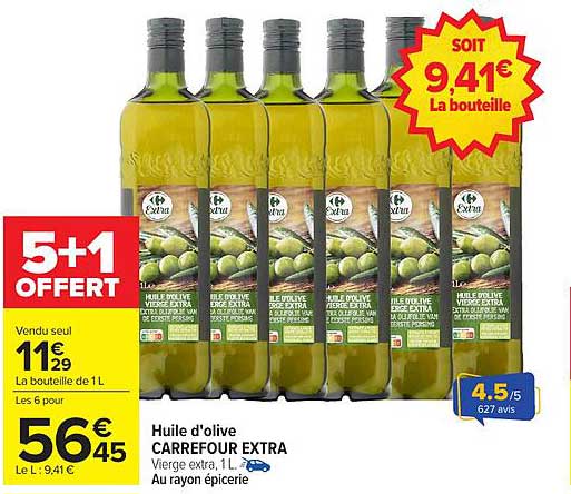 Huile d'olive CARREFOUR EXTRA