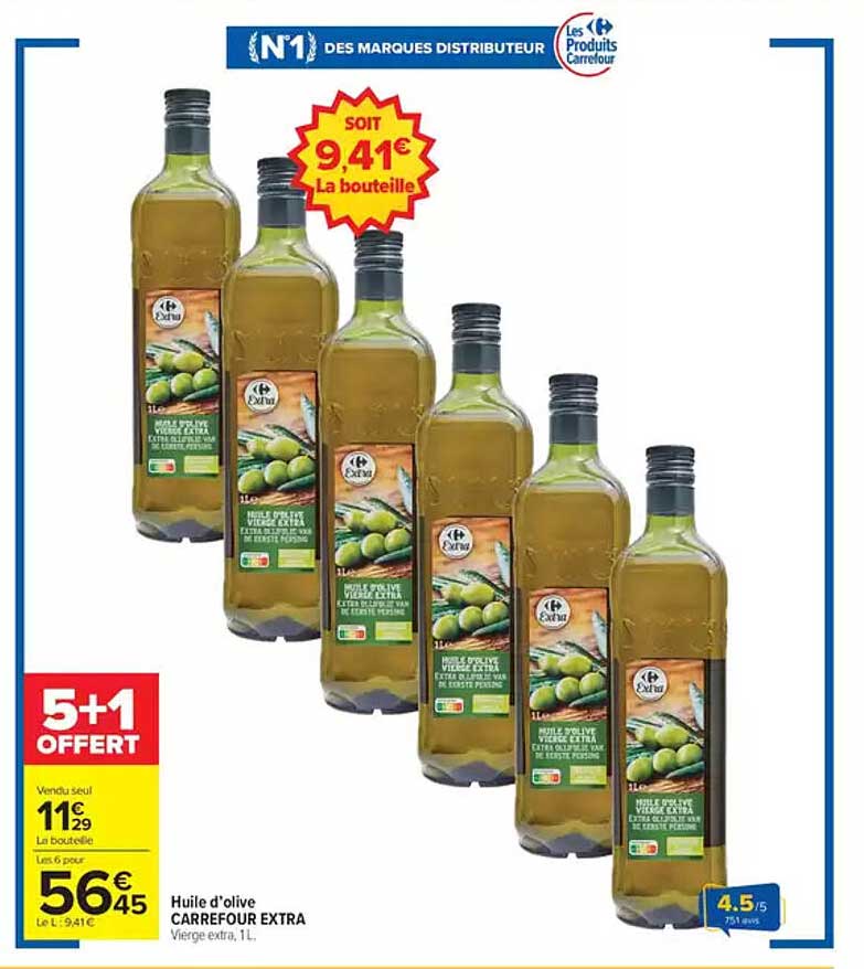 Huile d'olive CARREFOUR EXTRA