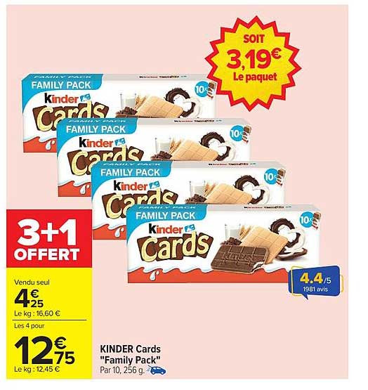 KINDER Cards "Family Pack"
