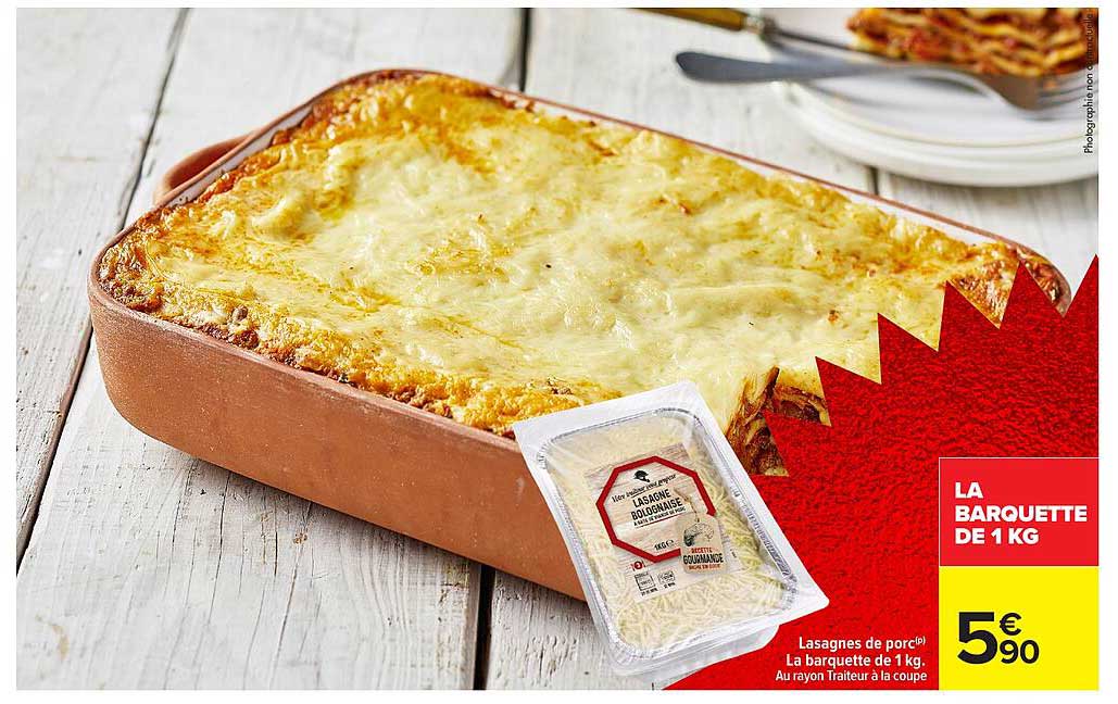 LA BARQUETTE DE 1 KG