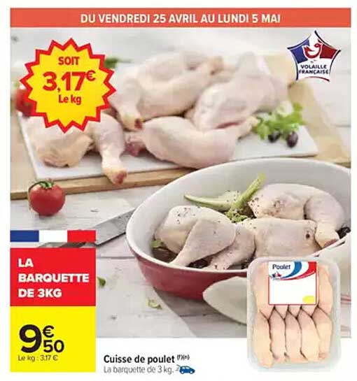 LA BARQUETTE DE 3KG