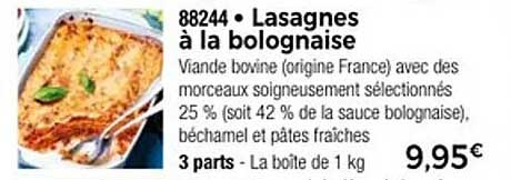 Lasagnes à la bolognaise