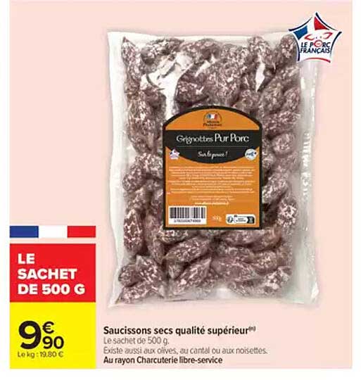 LE SACHET DE 500 G