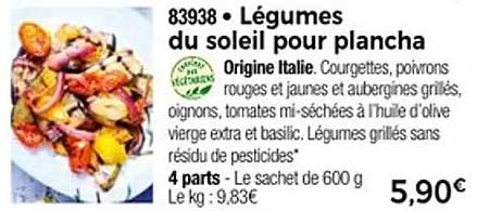 Légumes du soleil pour plancha