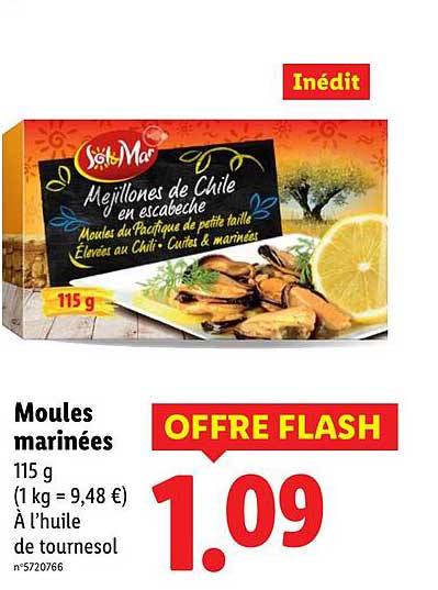 Moules marinées