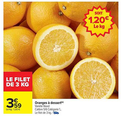 Oranges à dessert