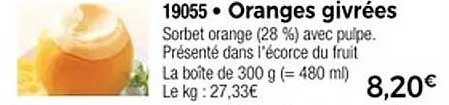 Oranges givrées