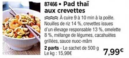 Pad thaï aux crevettes