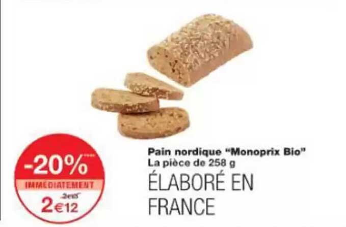 Pain nordique "Monoprix Bio"