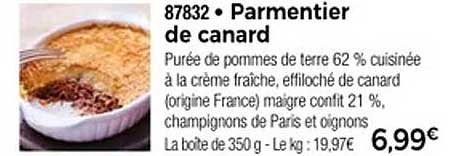 Parmentier de canard