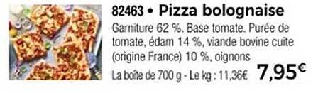Pizza bolognaise