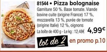 Pizza bolognaise