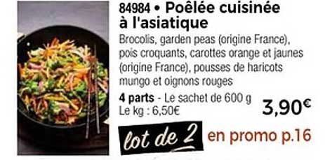 Poêlée cuisinée à l'asiatique