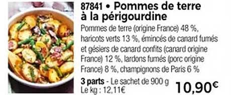 Pommes de terre à la périgourdine