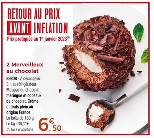 Retour au prix avant inflation