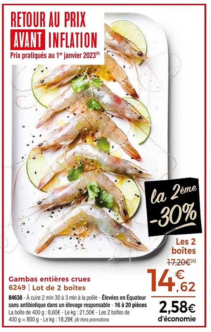 RETROUVER AU PRIX AVANT INFLATION
