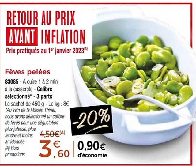RETROUVER AU PRIX AVANT INFLATION