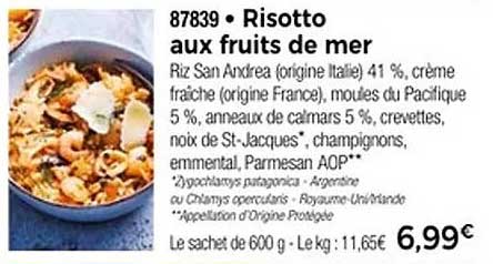 Risotto aux fruits de mer