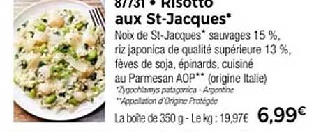 Risotto aux St-Jacques*