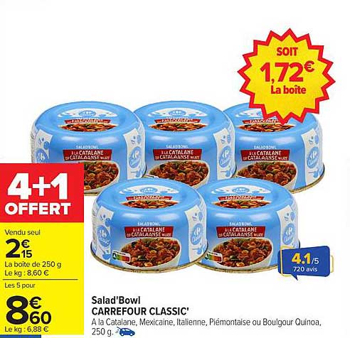 Salad'Bowls Carrefour Classic