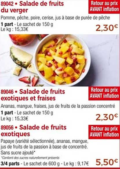 Salade de fruits du verger