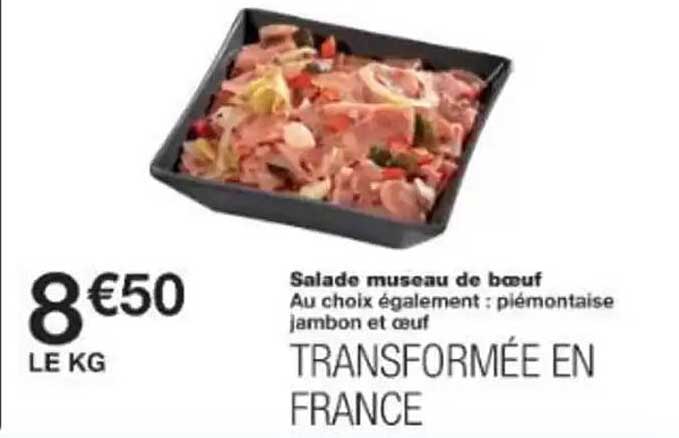 Salade museau de bœuf