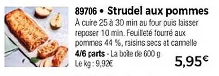 Strudel aux pommes