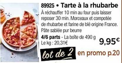 Tarte à la rhubarbe