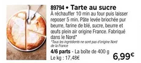 Tarte au sucre