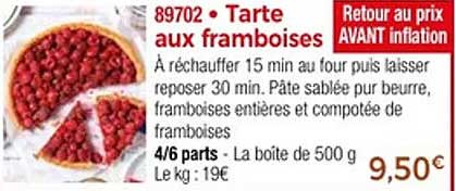 Tarte aux framboises