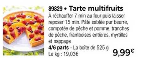 Tarte multifruits