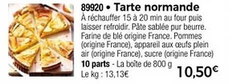 Tarte normande