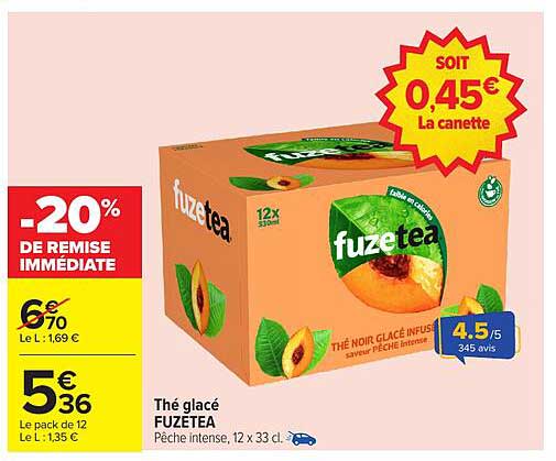 Thé glacé FUZETEA