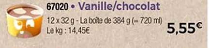 Vanille/chocolat