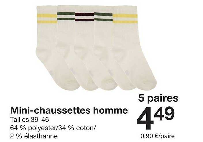 Mini-chaussettes homme