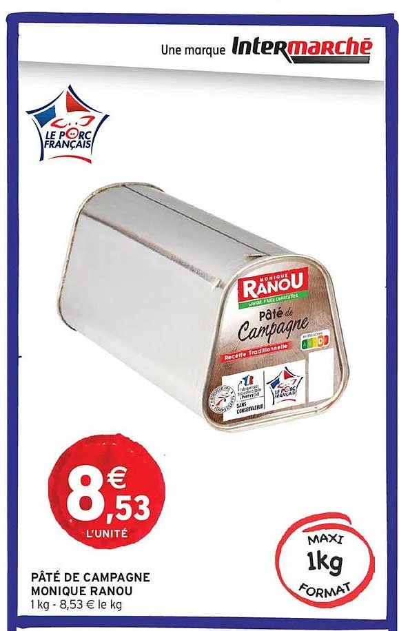 PÂTÉ DE CAMPAGNE MONIQUE RANOU